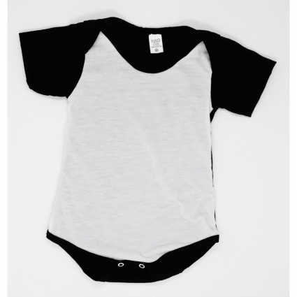 Body Raglan para Sublimação - PRETO