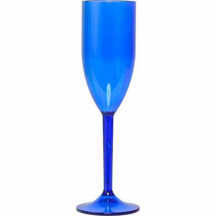 Taça espumante / champanhe acrílico - transfer laser 215ml