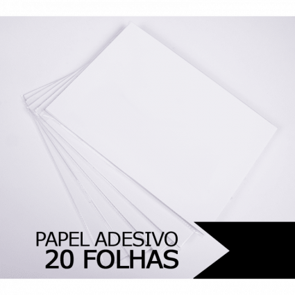 Papel Fotográfico Adesivo A4 Glossy 130g/135g 40 folhas
