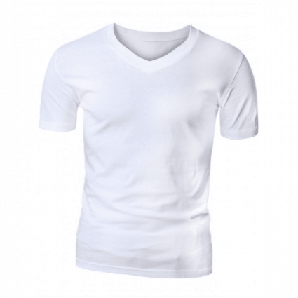 Camiseta Gola V Poliéster Branca - Adulto
