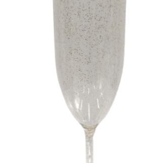 Taça Champanhe Cristal glitter dourado