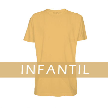 Camiseta Poliéster INFANTIL Colorida BEGE