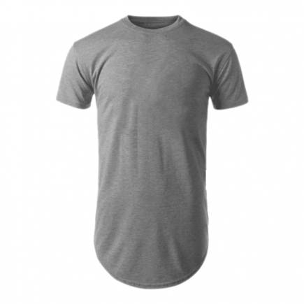CAMISETA LONGLINE CINZA MESCLA - unisex