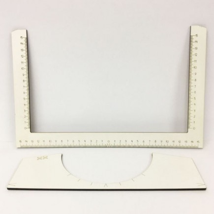 REGUA MDF DE ALINHAMENTO DE ESTAMPAS