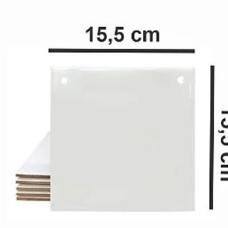 Caixinha embalagem azulejo 15x15 unidade (não sublima)