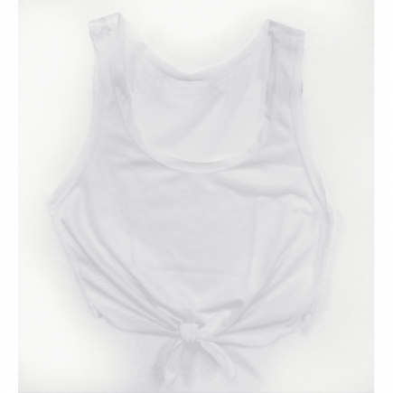 Cropped de Amarrar Branca para Sublimação