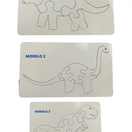 Quebra Cabeça em MDF Dinossauro - Infantil
