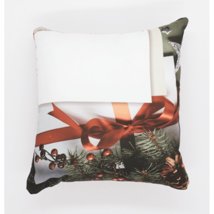 Almofada Cetim sem Laço e Fundo Estampado (capa + enchimento)