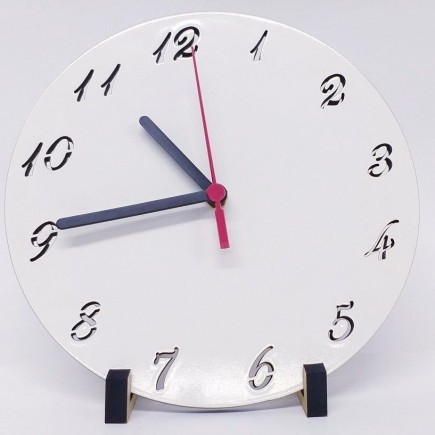 RELÓGIO REDONDO COM NÚMEROS - MDF