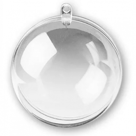 Bolinha bola Acrílico p/ Sublimação ou foto 6,5cm natal lembrancinha