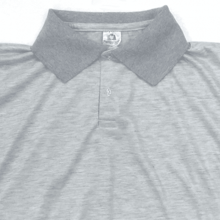 Polo Cinza Mescla - adulto