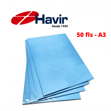 Papel Sublimático A3 Havir Fundo Azul - 50 folhas