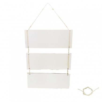 PLACAS MDF DECORATIVAS COM SISAL  10X26 CM