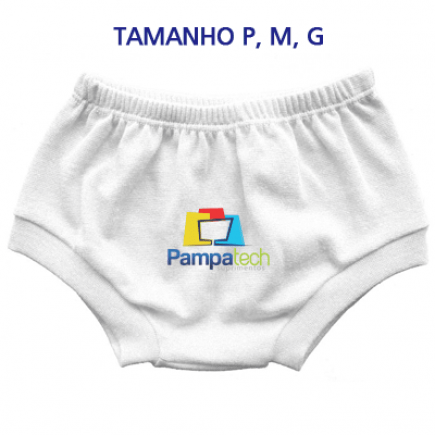 Tapa Fralda Branco para Sublimação - UNISEX