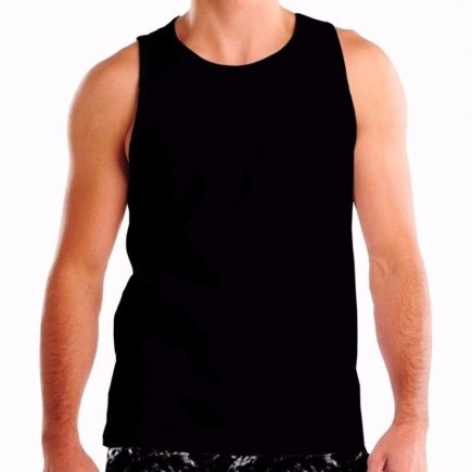 Regata Poliéster Preta - adulto