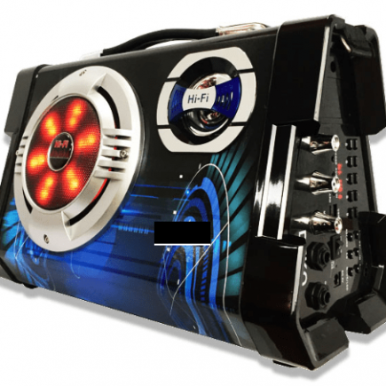 Caixa De Som Portátil Bluetooth Amplificada 6 Em 1 Com Microfone