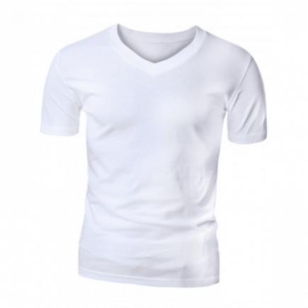 Camiseta Gola V Poliéster Branca - Adulto