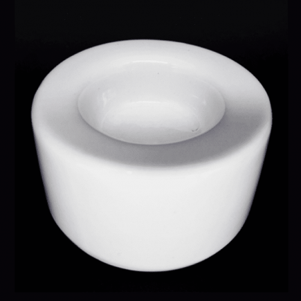 Porta vela branco - pequeno