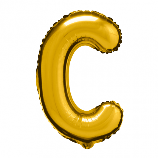Balão Letra dourada metalizado 70cm - unidade