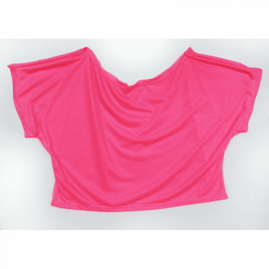 Cropped Morcego Rosa Florescente para Sublimação