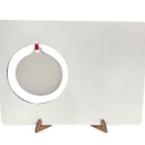 Calendário MDF para sublimação Bolinha de natal