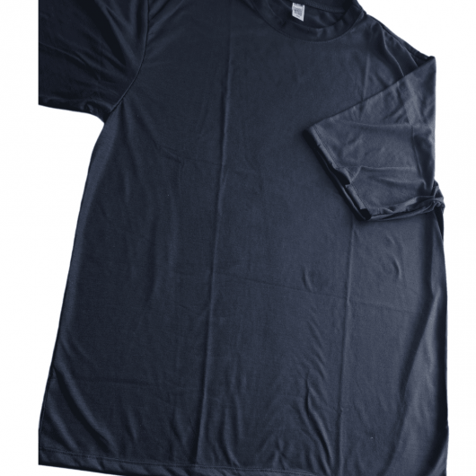 Camiseta Algodão Preta - Alta gramatura 100%