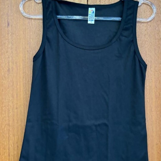 Camiseta Polo Preta - 100% algodão lisa