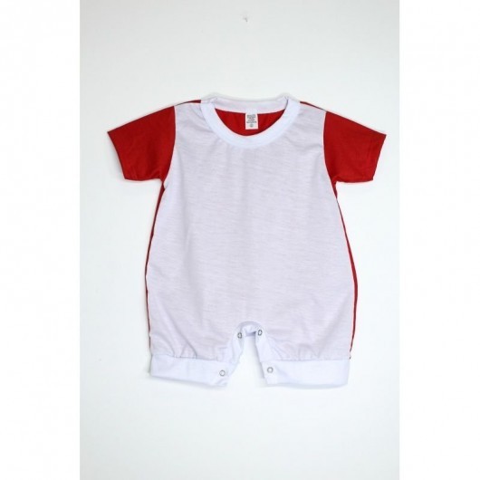 Body Macacão Raglan - Vermelho