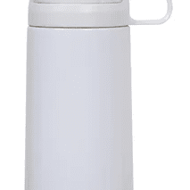 Garrafa de Vidro Parede Dupla p/ Sublimação com Infusor de chá Inox e Tampa Dourada Pérola - 300ml