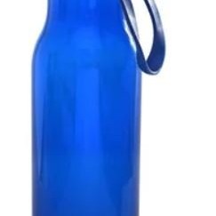 Garrafa Plástica Tritan Azul tampa Inox 600ml
