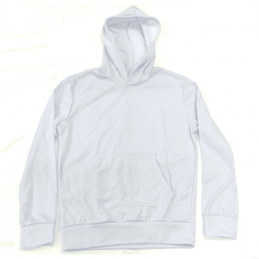 Moletom Canguru branco com capuz inverno