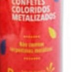 Lança Confete Colorido Metalizado Kids