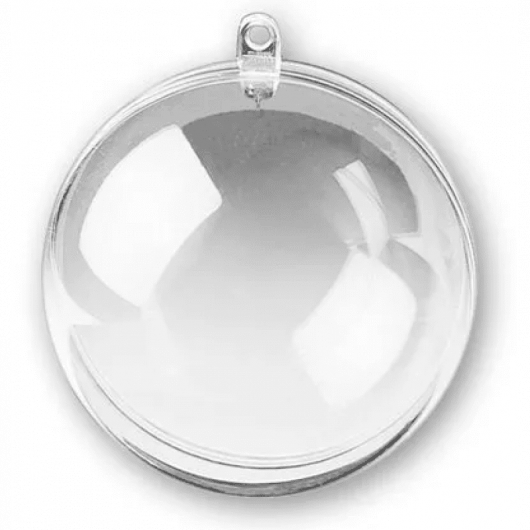 Bolinha bola Acrílico p/ Sublimação ou foto 6,5cm natal lembrancinha