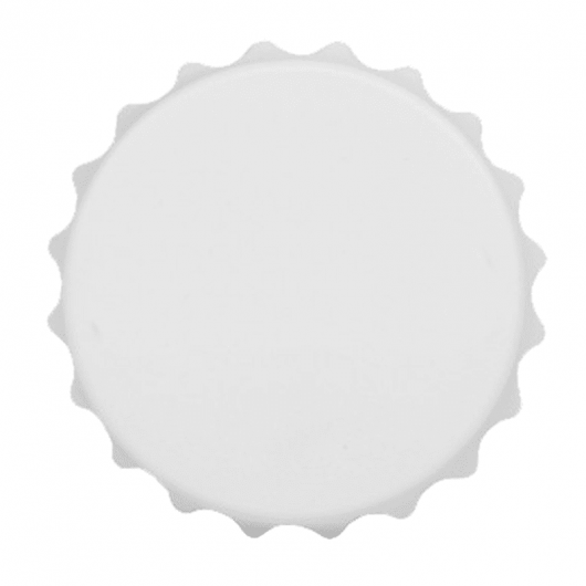 Abridor de Garrafa - Formato Tampa com Ima de Geladeira