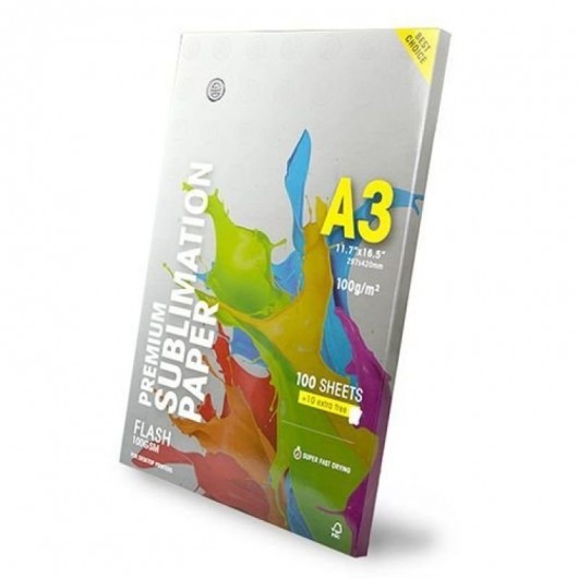 Papel sublimático A3 - Globinho - 100 folhas