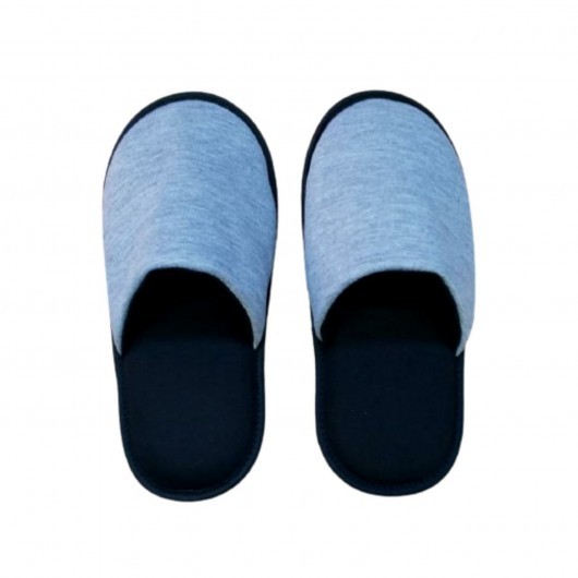 Pantufa para sublimação cinza mescla com preto - adulto inverno
