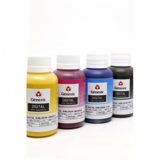Tinta Sublimática Gênesis - KIT 4 CORES