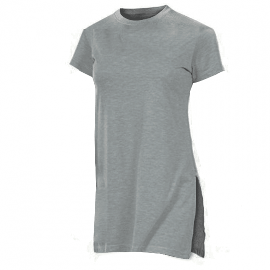 CAMISETA LONGLINE swag CINZA MESCLA - feminina