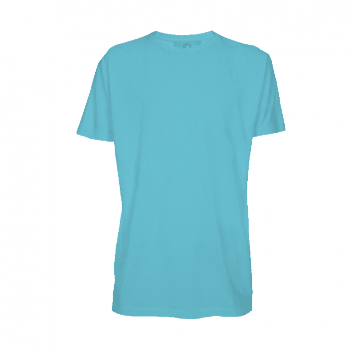 Camiseta poliéster adulto azul turquesa