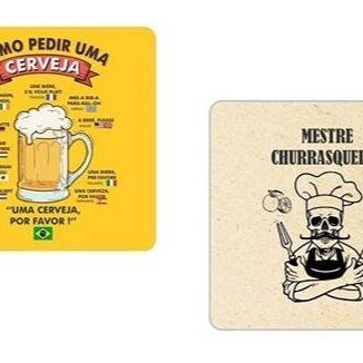 PORTA COPO 9x9 cm - LAMINADO DE PVC