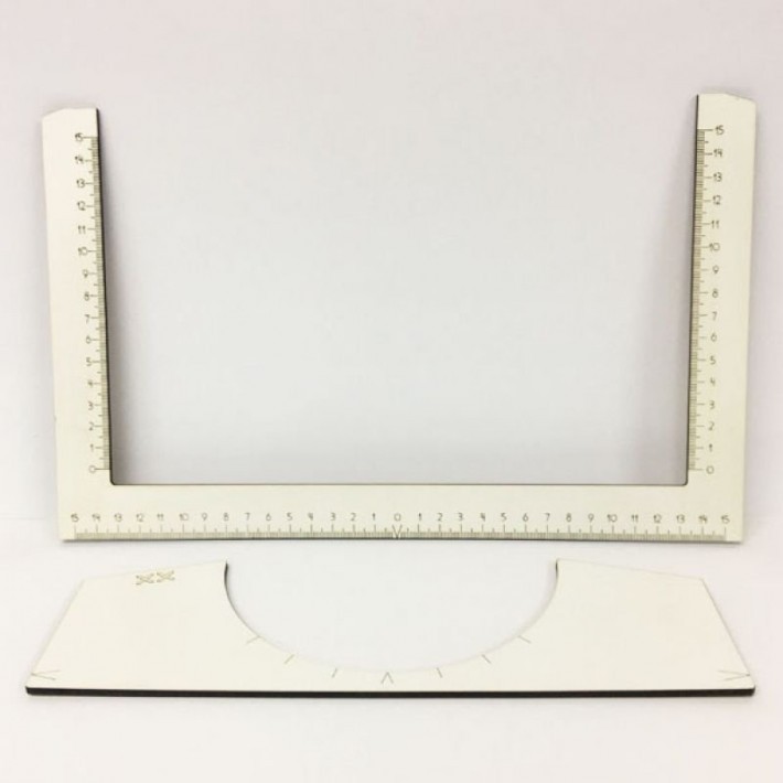 REGUA MDF DE ALINHAMENTO DE ESTAMPAS