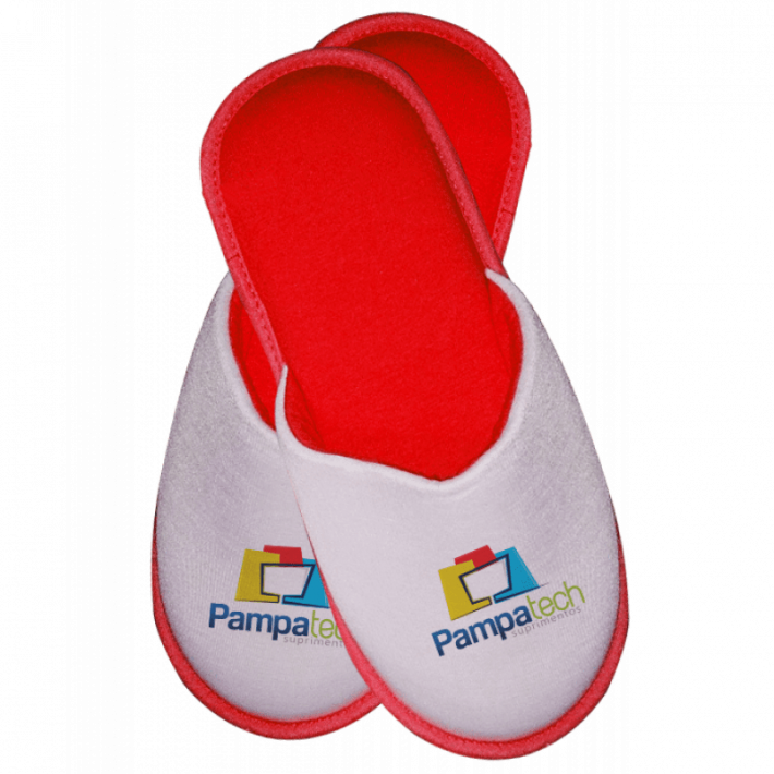 Pantufa Para Sublimação Vermelha