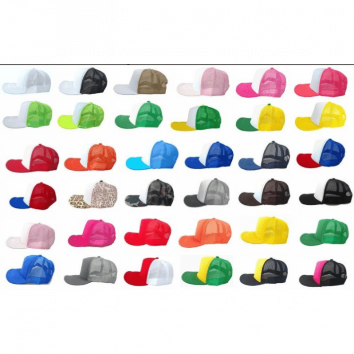 Boné com tela branca Sublimável