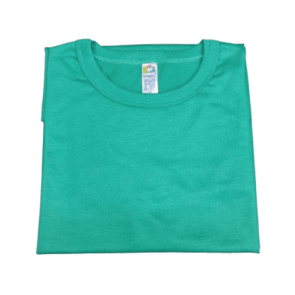 Camiseta Verde Jade P ao GG (100% Poliéster)