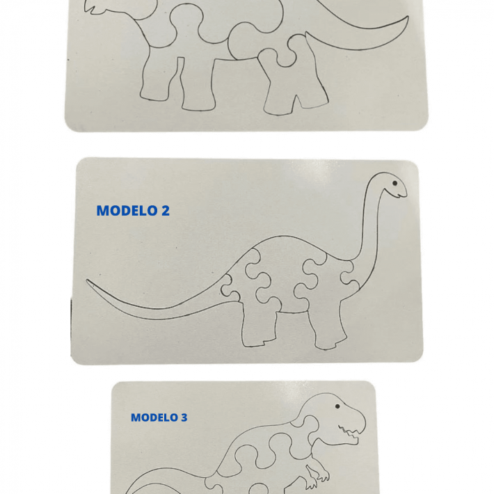Quebra Cabeça em MDF Dinossauro - Infantil