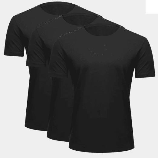 Camiseta Dry Fit Lisa - PRETA