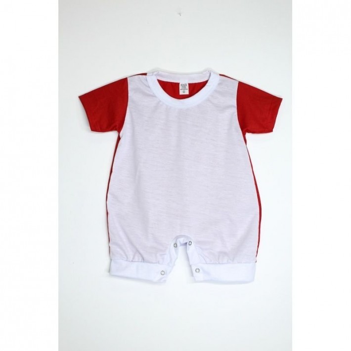 Body Macacão Raglan - Vermelho