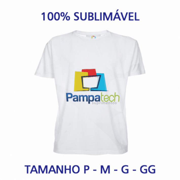 Baby Look Poliéster Branca - ADULTA