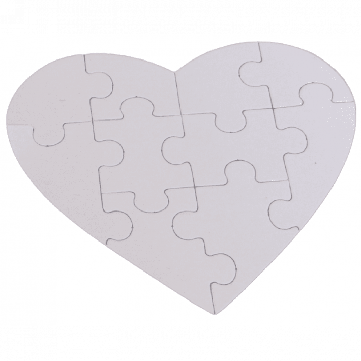 Quebra-Cabeça Coração - 10 peças