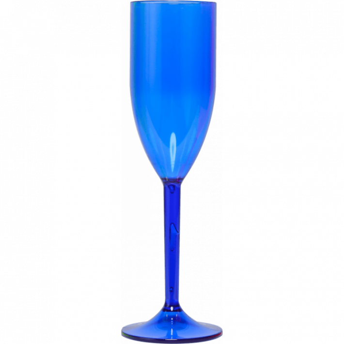 Taça espumante / champanhe acrílico - transfer laser 215ml